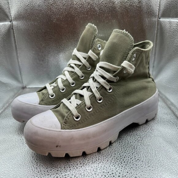 Size 8 Converse Chuck Taylor‎ All Star Womens Hi Lugged Platform Shoes 571114C - Picture 6 of 11